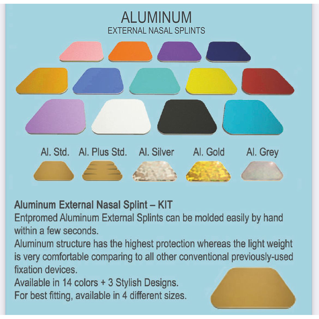 Atelă nazală externă din aluminiu, mică