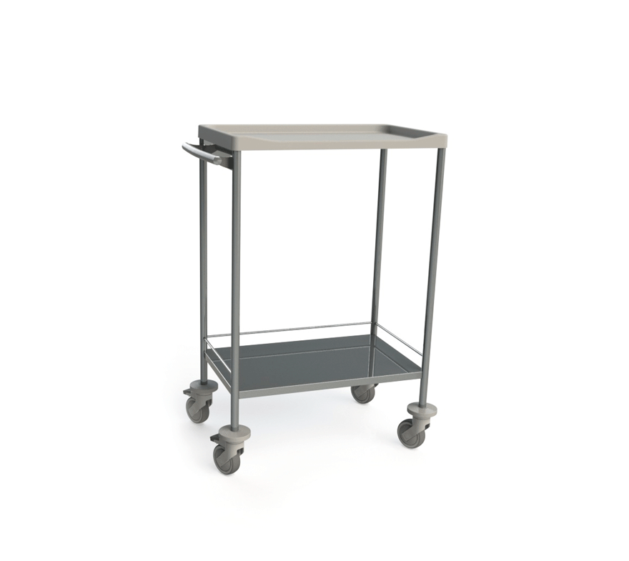 Cărucior din inox pentru îmbrăcăminte