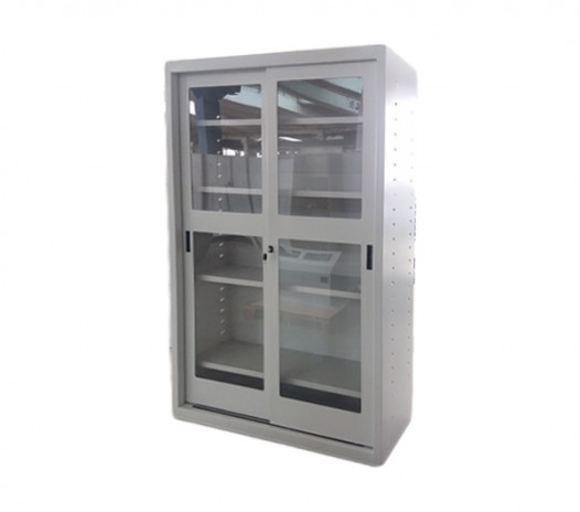 Dulap metalic de depozitare cu uși glisante plexiglas