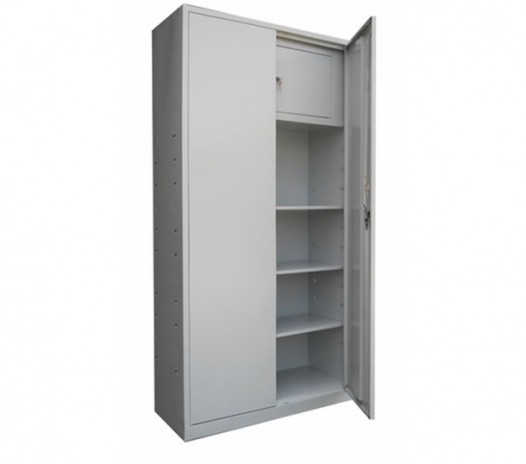Fișet metalic ECO1C cu 3 polițe și 2 casete