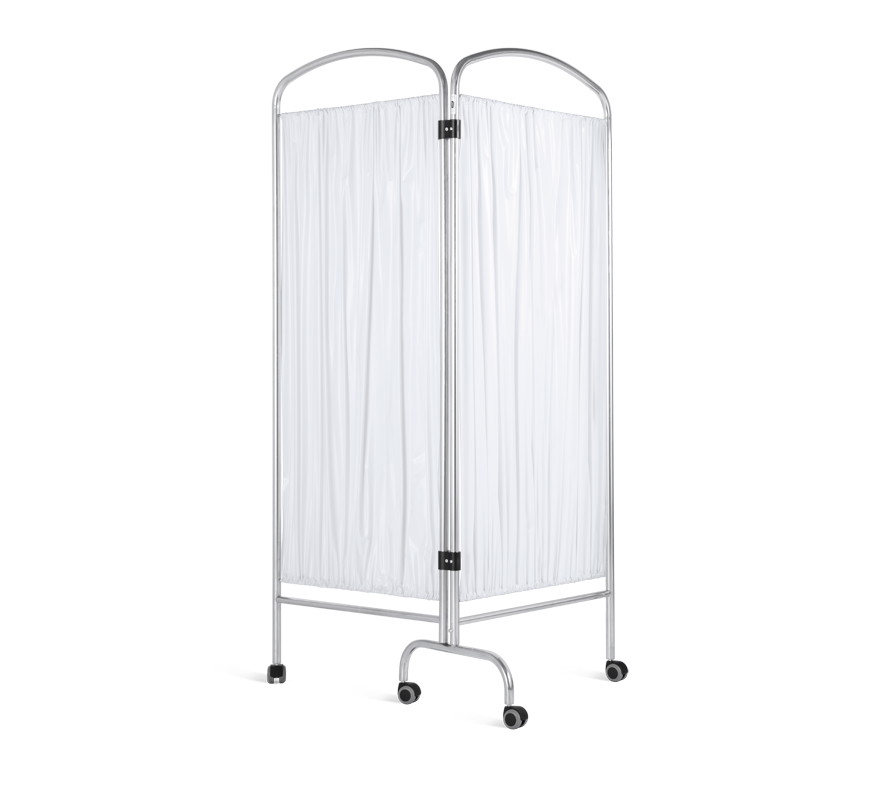 Paravan dublu pliabil din inox-picioare
