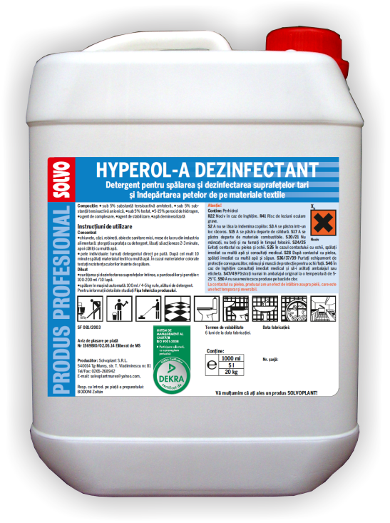 Soluție dezinfectantă Hyperol-5L